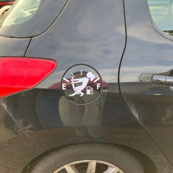 Female Gas Tank Car Decal - Picture 3 of 4